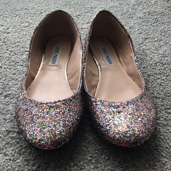 Steve Madden Shoes - Steve Madden multi-glitter ballet flat.